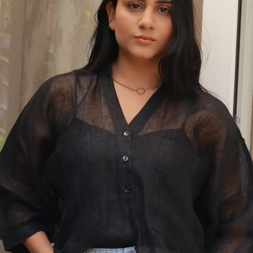 Suhana-Oversized Big Pockets Shirt 3